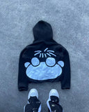 Fashionkova American Harajuku fashion cartoon letter print hoodie male y2k Goth punk couple Street trend casual loose oversized sweatshirt