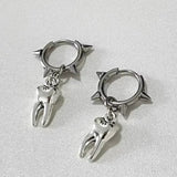 Fashionkova Y2K Bowknot Stud Earrings Korean Fashion Cute Hoop Earrings for Women Kawaii Jewelry Charms Punk Earrings Accessories Goth