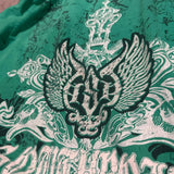 Fashionkova 2000s Southpole Street Retro Hip Hop Costume Couple T-shirt Gothic Skull Cross Printing Fashion Casual Graphic Men's Shirts
