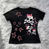 FashionKova-Fashion Y2k Tops Crop Tops Female Harajuku Goth Clothing Female Tops Female Punk clothing Female Short Tank and Camis Summer Emo