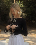 Fashionkova Women's Elegant Long Sleeve Knitwears Ruffles Cardigan Crop Tops Sweater Cardigans Lady Outerwears Y2K Clothing 2025 Spring New Outfit Ideas
