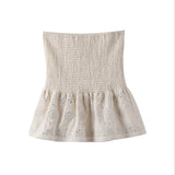 Fashionkova Sequined Cardigan Skirt Suits Women Elegant Shinny Sleeveless Single Button Female Tank Sets Zipped Skirts 2024 New Summer Chic ootd