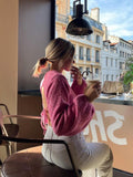 Fashionkova Huhugirl Streetwear Sexy Club Solid Knitted Women Sweater Long Slevees Backless Pullovers Soft Casual Fashion Tops Tees Female ootd