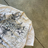 Fashionkova 2000s Tapout T Shirt Punk Hip Hop Graphic Letter Print Oversized TShirt Womens Mens Round Neck Cotton Short Sleeve Tops Clothing