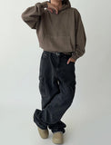 Fashionkova  No. 1205 CROP PULLOVER HOODIE