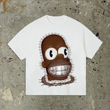 Fashionkova Streetwear Y2K Clothing T Shirts Women Hip Hop Cartoon Image Graphic Printed T Shirts Men Gothic Oversized Cotton Short Sleeves