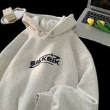 Fashionkova Vintage Logo Embroidered Hoodie