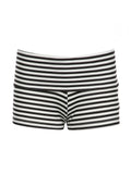 Fashionkova Sweetown Black White Stripe Slim Shorts For Women Low Waist Summer Booty Short Pants Cute Simple Fashion Vacation Outfits