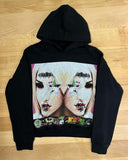 Fashionkova  Y2k American Street Fashion Anime Letter Graffiti Print Oversized Hoodie Men Goth Hip Hop Fashion Pullover Sweatshirt Women