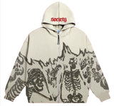 Fashionkova party look inspos Big promotion Europe, America, autumn and winter styles for men and women New Y2K hoodie couple long-sleeved skull coat traf sti