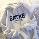 Fashionkova Vintage Print Embroidered Hoodie