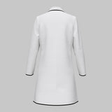 Fashionkova Women's Coat   Autumn Winter Korean Elegant Contrast Color Single Breasted Long Sleeve Lapel Casual Coats Valentine's Day Aesthetic