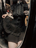 Fashionkova Summer Gothic Darkly Slim Lace New Dress Women Design Vintage Sleeveless Skinny Dresses Female Y2k Hot Girl Retro Clothing 2025 Outfit Ideas