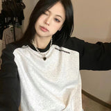 Fashionkova Vintage Raglan Long Sleeve Oversized Sweatshirt