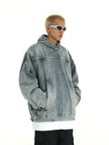 Fashionkova  No. 10259 HOODED DENIM PULLOVER HOODIE