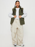 Fashionkova Edison Puffer Vest Olive