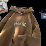 Fashionkova Vintage Logo Embroidered Hoodie