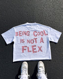 Fashionkova Harajuku trend cartoon letter print short sleeve men Y2k pure cotton white top Punk fashion brand couple oversized T-shirt
