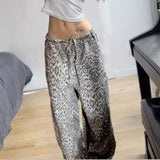 FashionKova-Y2k Pants Leopard Women Clothing Harajuku High waist Joggings Femme Pantalones Trousers Street Loose Emo Punk Aesthetic Pants