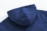 Fashionkova  No. 5421 DARK BLUE CHICAGO LETTERED HOODIE