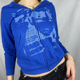 Fashionkova Screen Print Zipper Hoodie