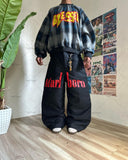 Fashionkova Trendy Brand Retro Streetwear Trousers Y2K Harajuku Hip-hop Casual Loose Straight Pants Men Goth Punk Letter Print Baggy Jeans