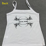 Fashionkova Y2k Style Aesthetic Sweet Sexy Tank Tops Women Sleeveless Casual Cartoon Print Tanks Harajuku All Match Cropped Grunge Emo Girls Spring Style 2025