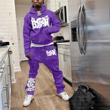Fashionkova  Y2K Colorful Letters High Street Hip-Hop Campus Loose Zip Hoodie Men Gothic Harajuku Casual Street Oversized Sweatshirt Unisex