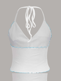 FashionKova-Harajuku Sexy Bow Y2k Crop Top Summer White Camis Sling Backless 2025 Coquette Tank Top Kawaii Camis Women Clothing Corset tops