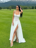 Fashionkova party look inspos Women Elegant Flower Printed Slim A-line Sling Dress Fashion Square Neck High Waist Dresses 2024 Ladies Party Holiday Robes