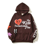 Fashionkova  Hooded Jacket Travis Scott Hip Hop Street Time Swirl Foaming Graffiti Print Letter Hoodie Sweatshirt Y2K Retro Casual Jacket black friday