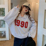 Fashionkova Vintage 90s Half Zip Sweatshirt