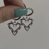 Fashionkova Y2K Bowknot Stud Earrings Korean Fashion Cute Hoop Earrings for Women Kawaii Jewelry Charms Punk Earrings Accessories Goth