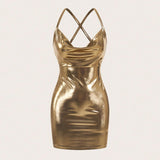 Fashionkova Dresses Spring Summer Korean Fitting Slim Solid Color Sleeveless Square Neck Mini Cami Party Dresses for Women