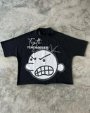 Fashionkova Streetwear T Shirt Y2K Hip Hop Punk Rock Letter Graphic Print Oversized TShirt Mens Womens Round Neck Cotton Short Sleeve Tops