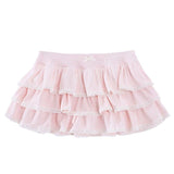 FashionKova-vintage outfits Sweet cute e-girl aesthetic Y2K Harajuku lace trim bow tie skirt sexy chic slim fashion streetwear gothic retro princess Bottoms
