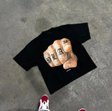 Fashionkova Summer Y2K men t shirts vintage Harajuku Gothic print pattern Hip Hop women Streetwear oversize Tops Punk Cotton Loose Tees