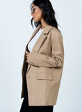 Fashionkova Welcome To The Jungle Blazer Beige