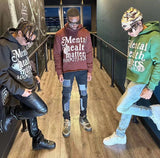 Fashionkova Christmas Gift outfit  American High Street Trendy Streetwear Harajuku Retro Letter Print Colorful Hoodie Men Hip Hop Casual Oversized Sweatshirt Women