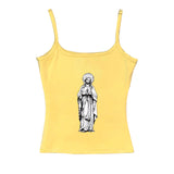 FashionKova-back to school outfit Grunge Punk Hip Hop Rock Aesthetic Fashion Camis Top Casual Slim Chic Emo Girls Print Streetwear Y2K Harajuku Vintage Womens Top