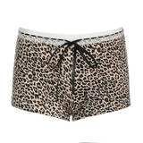 FashionKova-Leopard Print Shorts Street Rock Goth Casual Slim Y2K Low Waist Pajama Pants Fashion Sexy Fashion Emotional Women's Pajama Pants