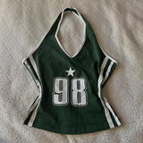 FashionKova-Aesthetic Tank Top Y2k Summer Grunge Clothes Sexy 2000s Letter Punk Streetwear Camis Women Clothing Crop Tops Gothic Corset Tees
