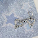 Fashionkova Y2K Bowknot Stud Earrings Korean Fashion Cute Hoop Earrings for Women Kawaii Jewelry Charms Punk Earrings Accessories Goth