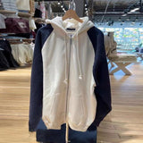 Fashionkova Vintage Patchwork Oversized Zip Up Hoodie