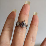 Fashionkova Punk Exaggerated Geometric Irregular Black Red Cross Ring Gothic Women Men Couple Aesthetic EMO Jewelry Y2K Grunge Accessories