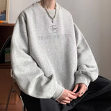 Fashionkova Christmas Gift outfit  Autumn Hip Hop Letter Crewneck Sweatshirt Men New Y2k Streetwear Pullover Hoodies Korean Fashion Vintage sudaderas para hombre