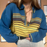 Fashionkova Grandma Striped Sweatshirt