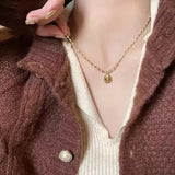 Fashionkova Trendy Punk Tiger Eye Stone Sun Pendant Beads Weave Rope Chain Choker Necklaces For Women Charm Aesthetic Jewelry Gift Wholesale