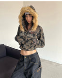 FashionKova-Harajuku Zip Up Hoodie camouflage Long Sleeves Tops American Vintage Hoody Harajuku Kpop Punk Coats Top Women Y2k Grunge Hoodies