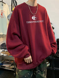 Fashionkova Christmas Gift outfit  Autumn Hip Hop Letter Crewneck Sweatshirt Men New Y2k Streetwear Pullover Hoodies Korean Fashion Vintage sudaderas para hombre